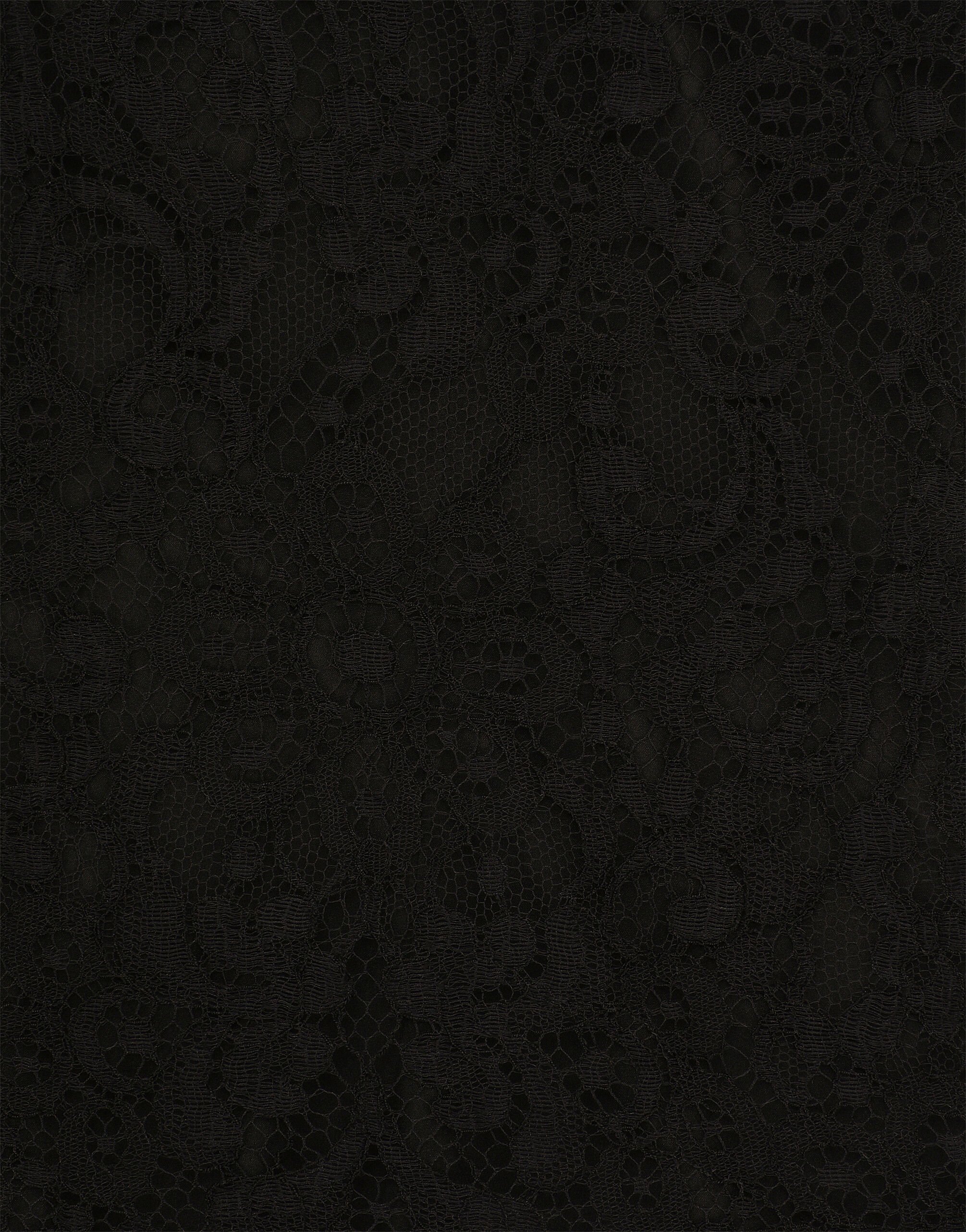 Sleeveless Chantilly lace top in Black for Women | Dolce&Gabbana® US