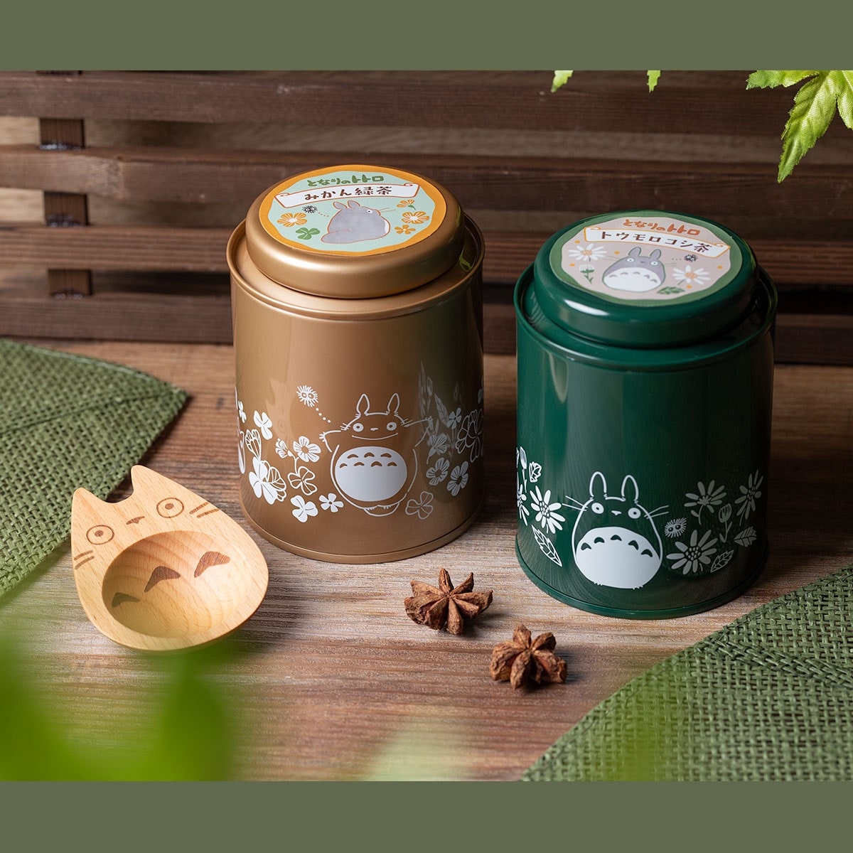 となりのトトロ お茶シリーズ オリジナルブレンドお茶缶 みかん緑茶