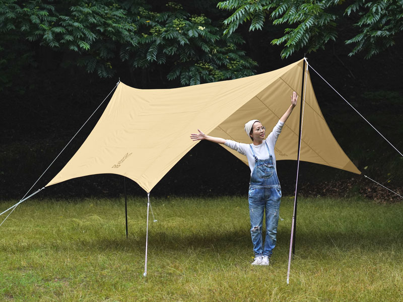 DOD タープ 520cm×520cm 耐水圧350mm DOD タープ 520cm×520cm 耐水圧