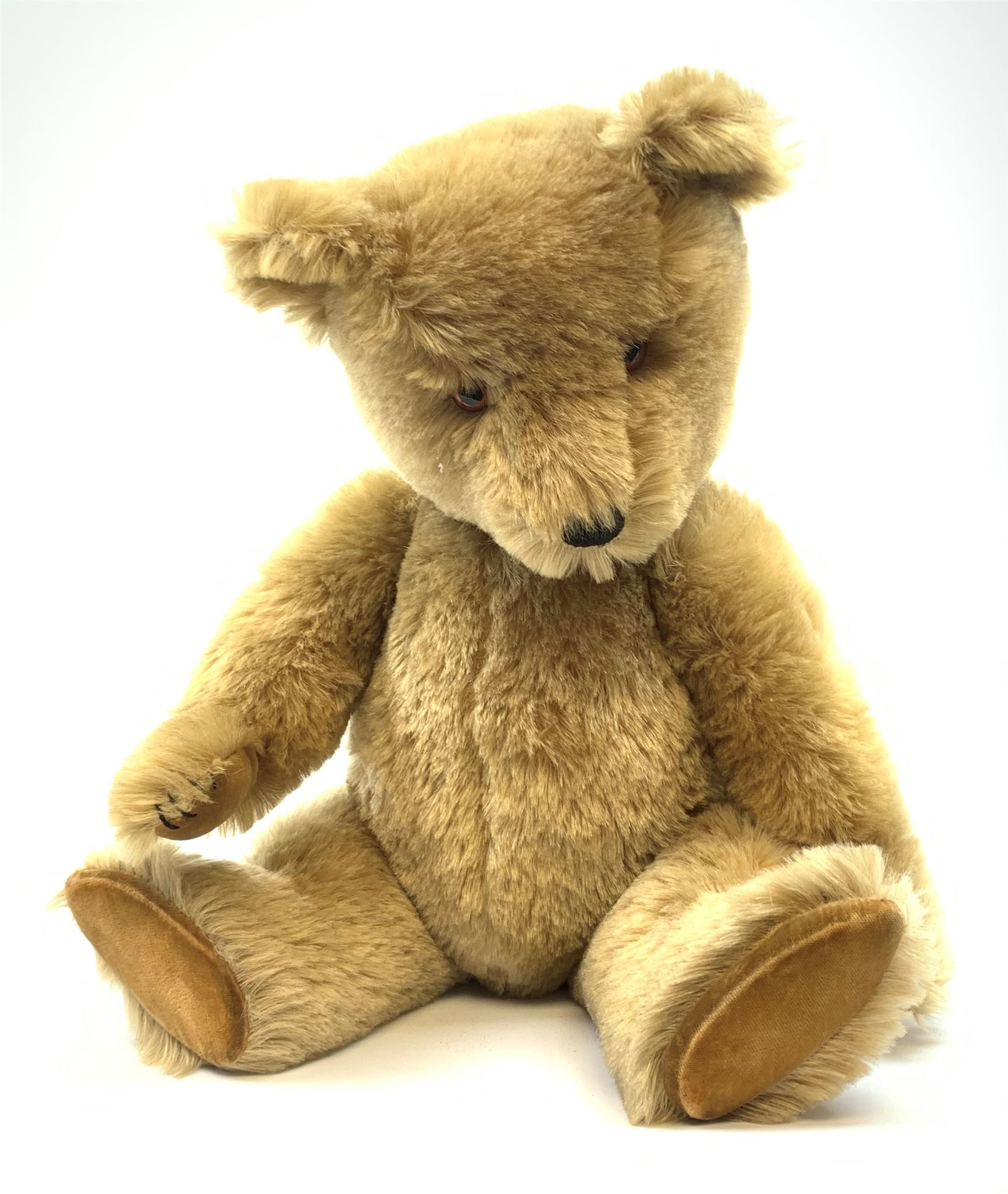 Chiltern Hugmee large teddy bear c1950s with kapok filled long