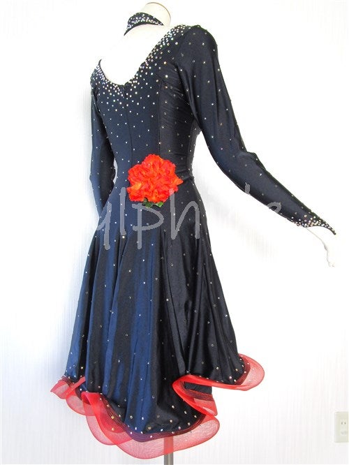 値下げ☆【掲載依頼】中古・社交ダンス・ラテンドレス【L-722