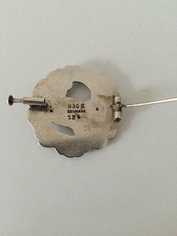 Georg Jensen Sterling Silver ブローチ No 134 鳥のモチーフ