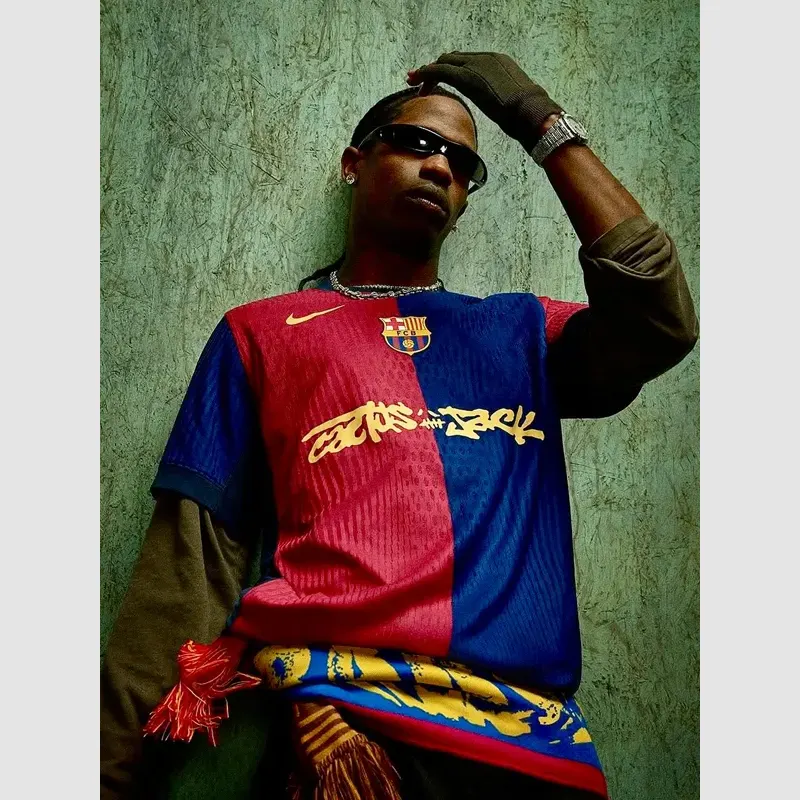 Shop Cactus Jack FC Barcelona x Travis Scott 24-25 Jersey