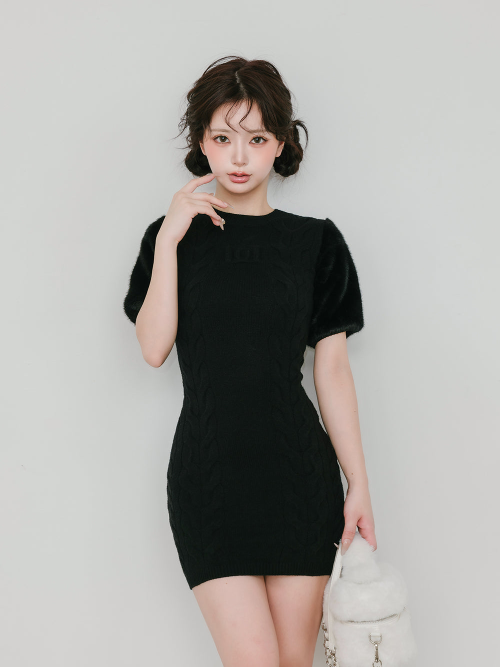 ポイントチェックニットミニワンピース – Darich (ダーリッチ)