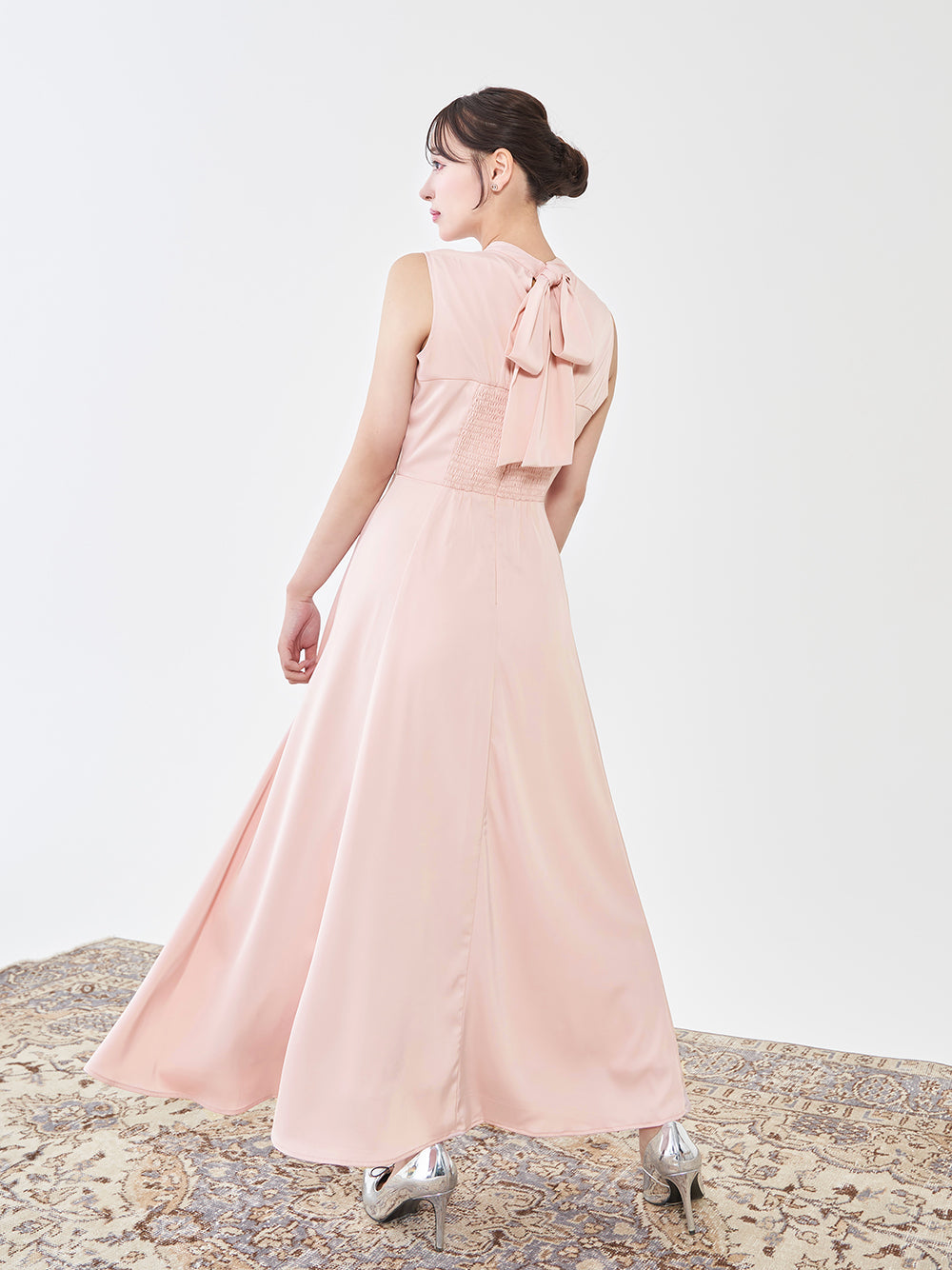 バックリボンフレアロングワンピース – Darich (ダーリッチ)