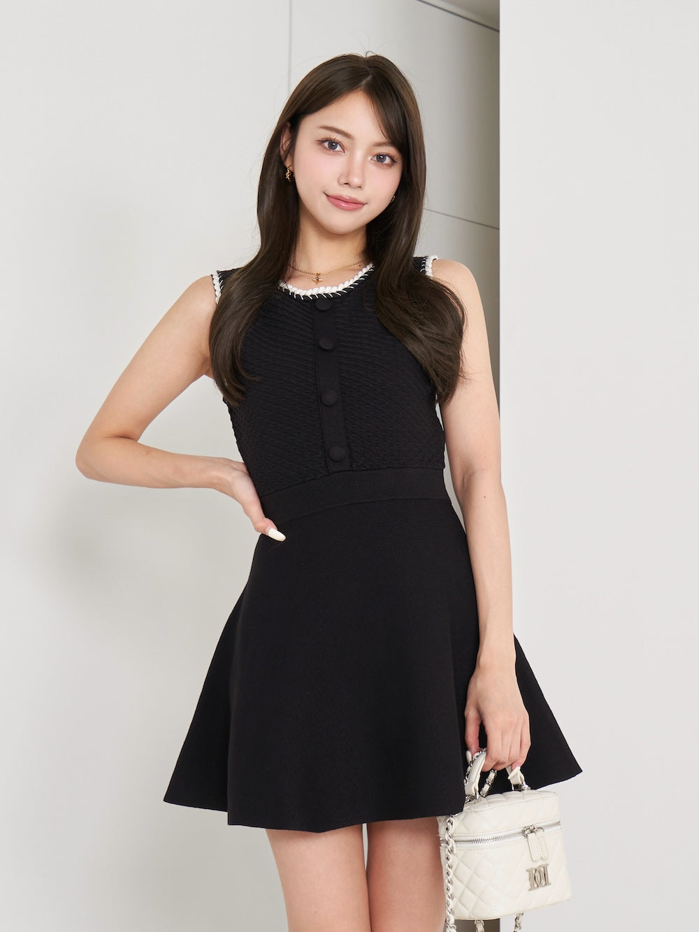 ロープパイピングニットミニワンピース – Darich (ダーリッチ)