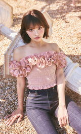 ギンガムチェックオフショルトップス – Darich (ダーリッチ)