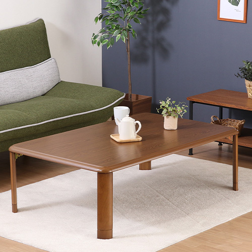 軽量継脚折り畳み座卓 幅120×奥行75cm 10038 不二貿易 座卓