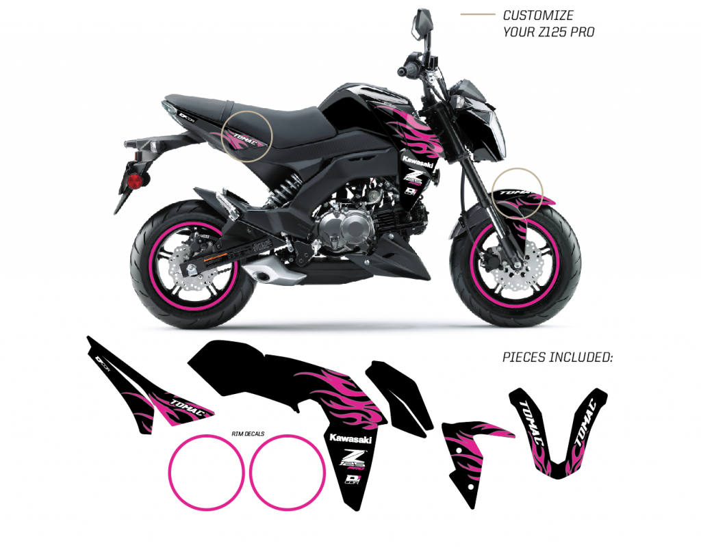 Pink Flame Z125 Pro (17-25) - DCOR Visuals