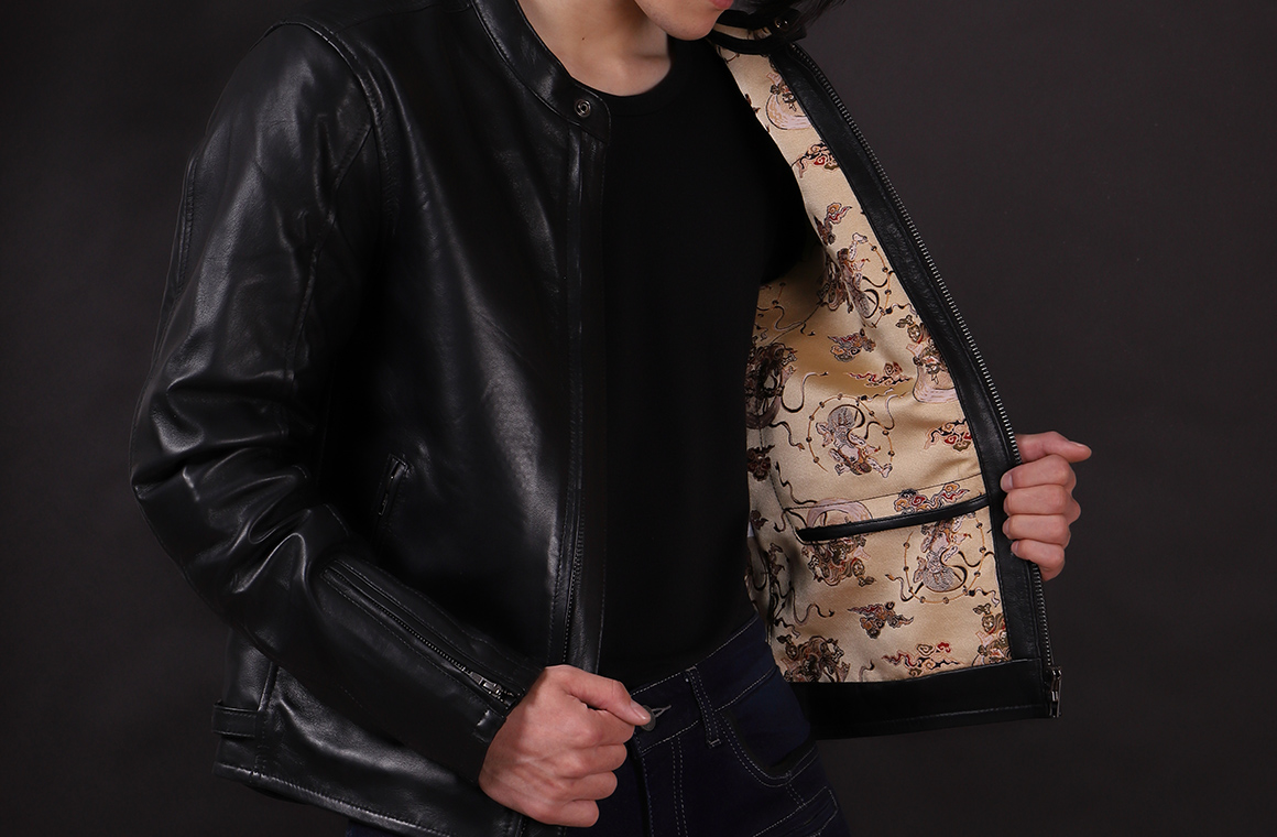 21SJ-14K 金襴レザージャケット（風神雷神） | DEGNER