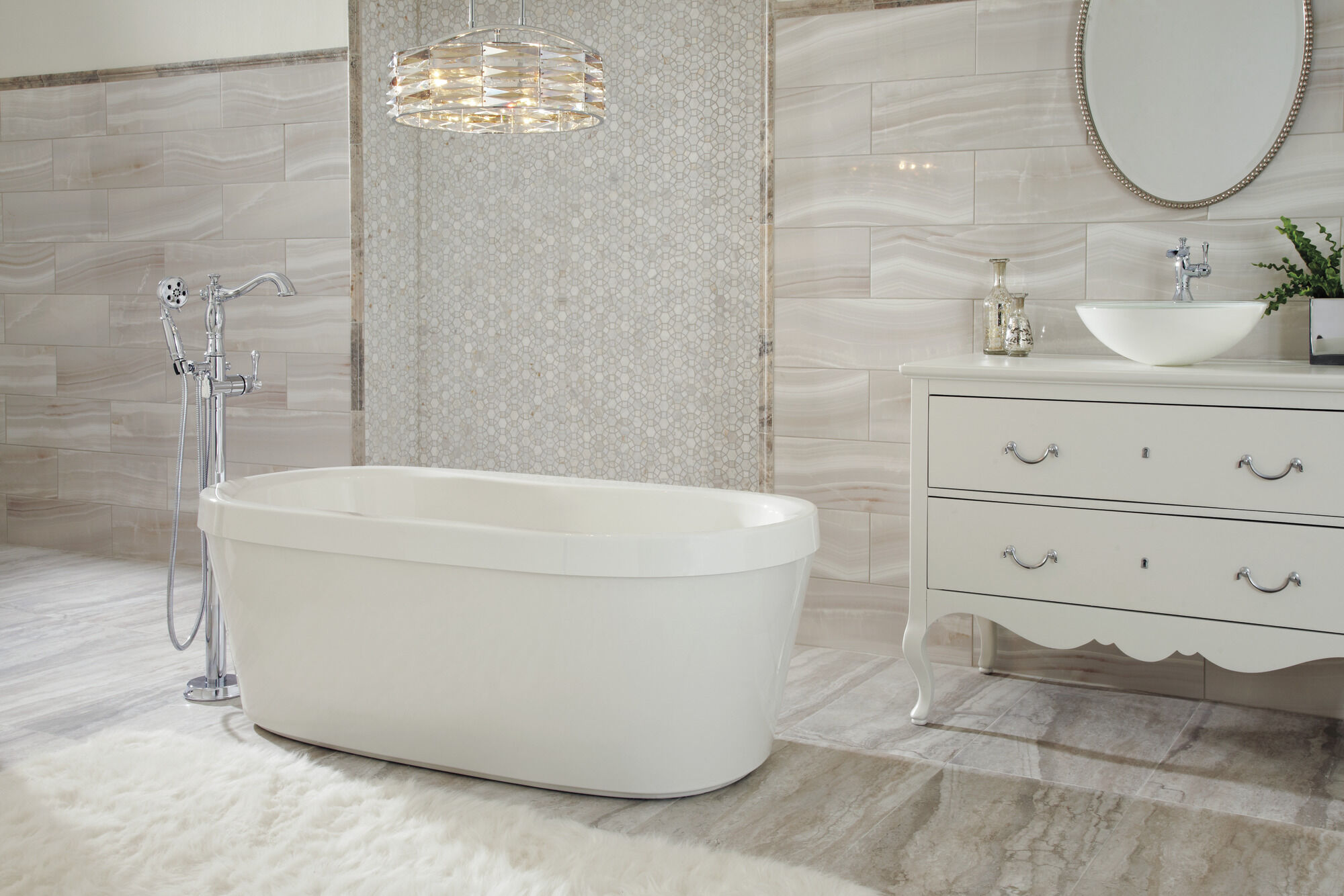 Single Handle Channel Vessel Bathroom Faucet in Chrome 798LF