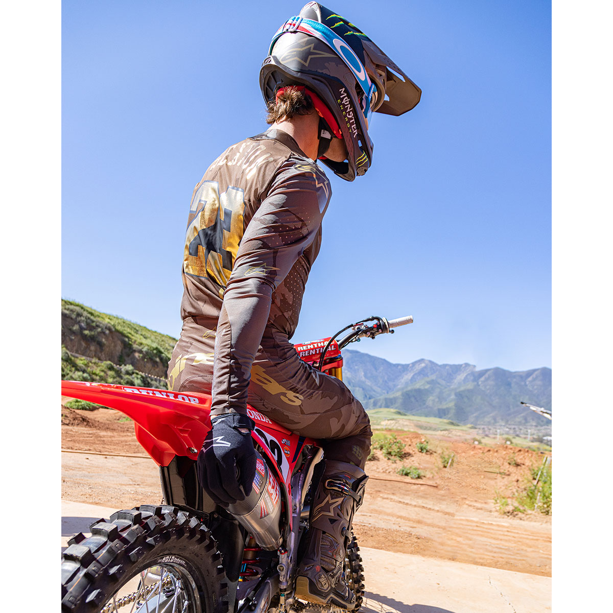 Alpinestars スーパーテック ジャージ スクアッド23 ダークブラウン