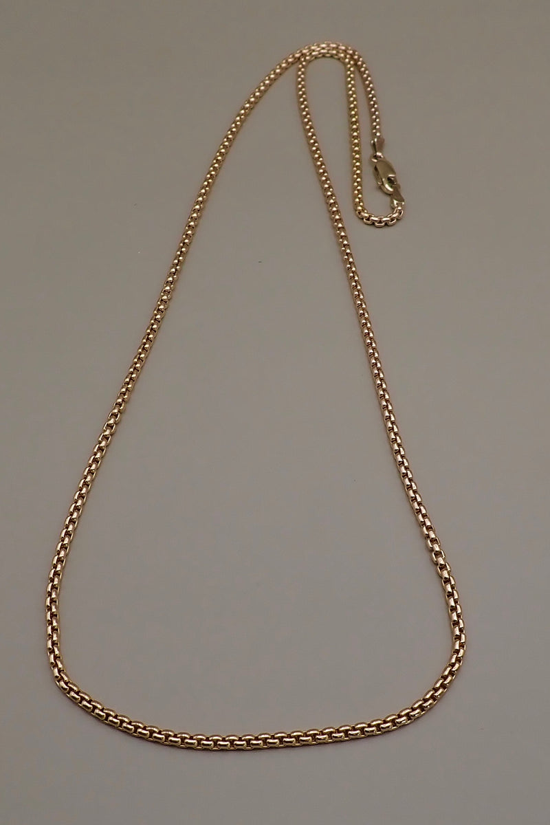 THIN VENETIAN NECKLACE - 14 K GOLD – Dirty Hands Jewelry