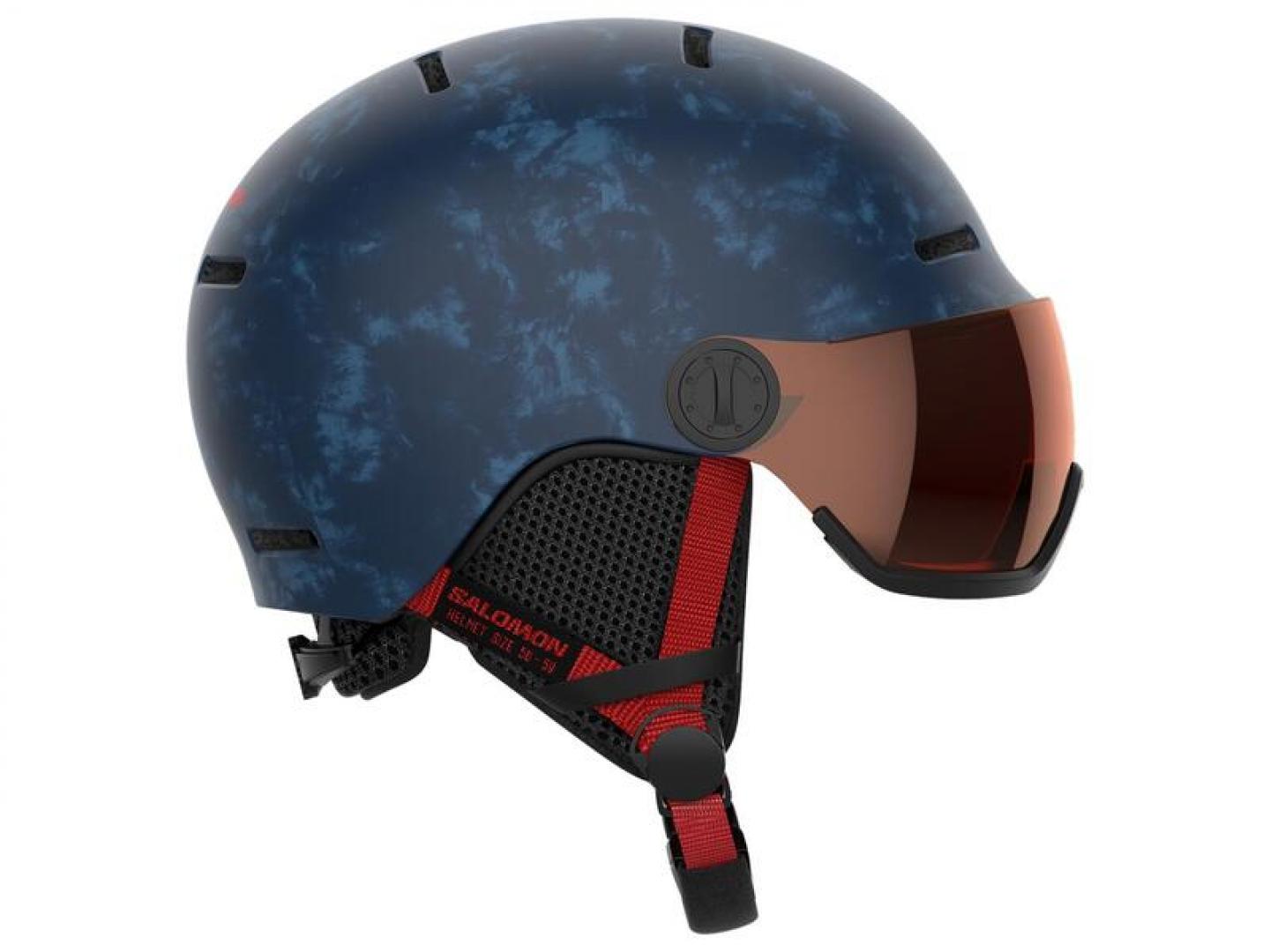 Grom visor helmet junior kids blue grey — Dick's Board Store