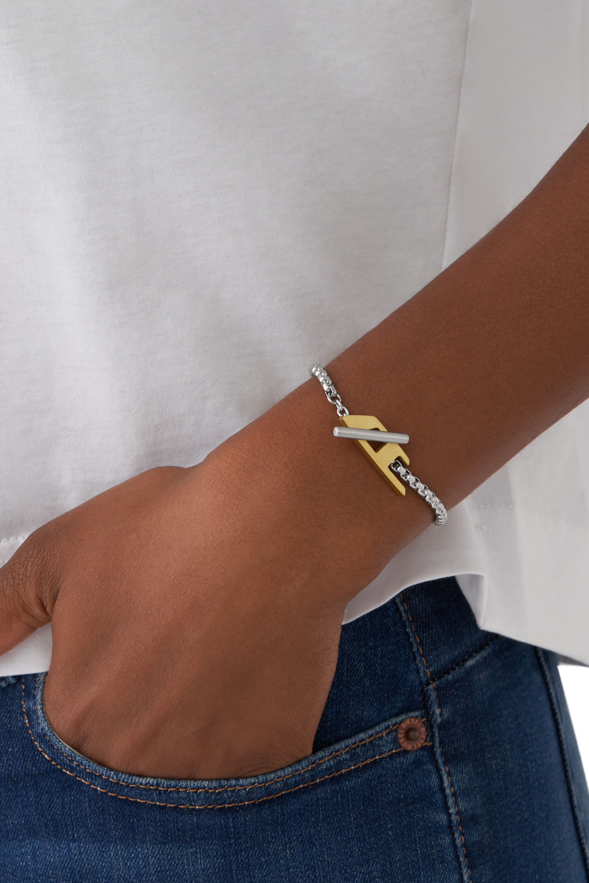 DX1377 ブレスレット｜シルバー｜ウィメンズ｜DIESEL