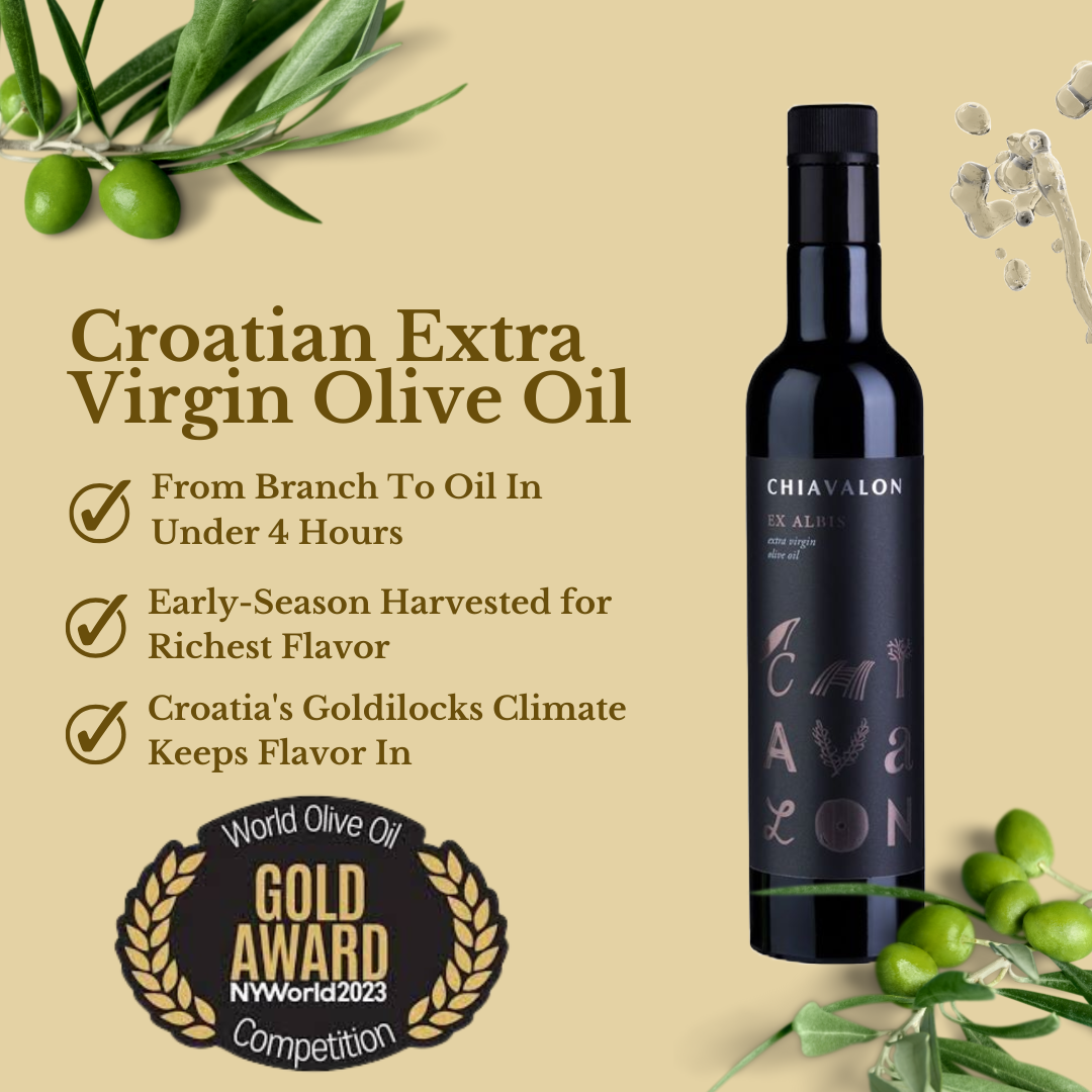 Croatian Extra Virgin Olive Oil | Chiavalon Ex Albis | High