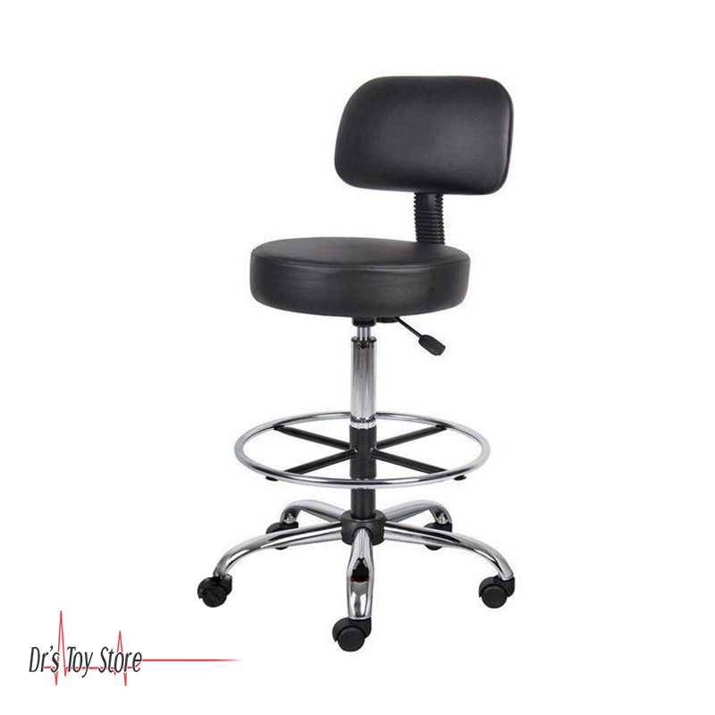 Lab Stool Back Support Gas Lift for Sale | Dr's Toy Store