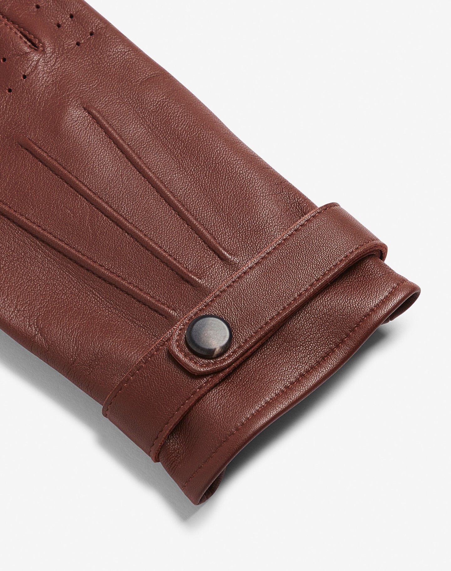 ダンヒル | ブラック レザー ラップ ドライビンググローブ メンズ