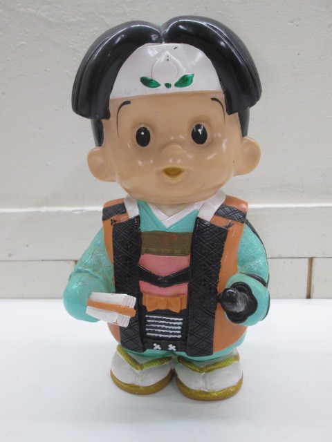 当時物 信用金庫 信ちゃん 貯金箱 非売品 ソフビ 人形 」を買取させて