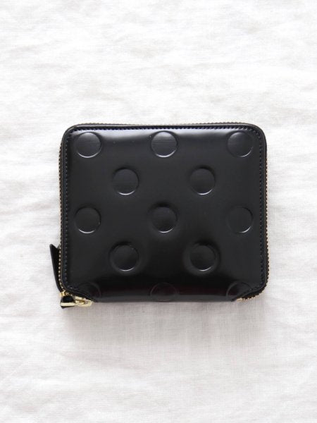 Wallet COMME des GARCONS ポルカドットエンボス（二つ折り）[8Z-F021