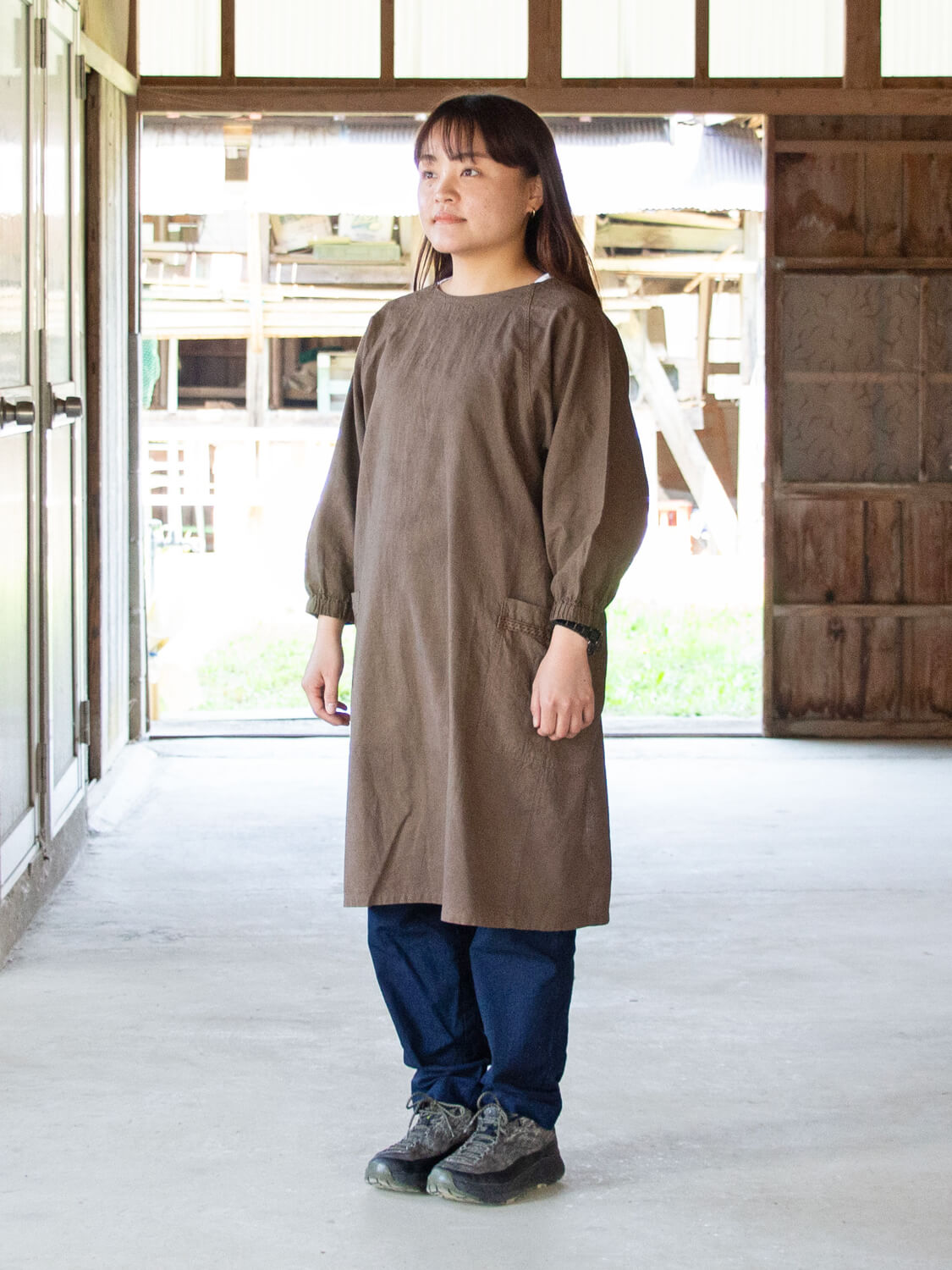 漆染の割烹着(KAPPOGI)