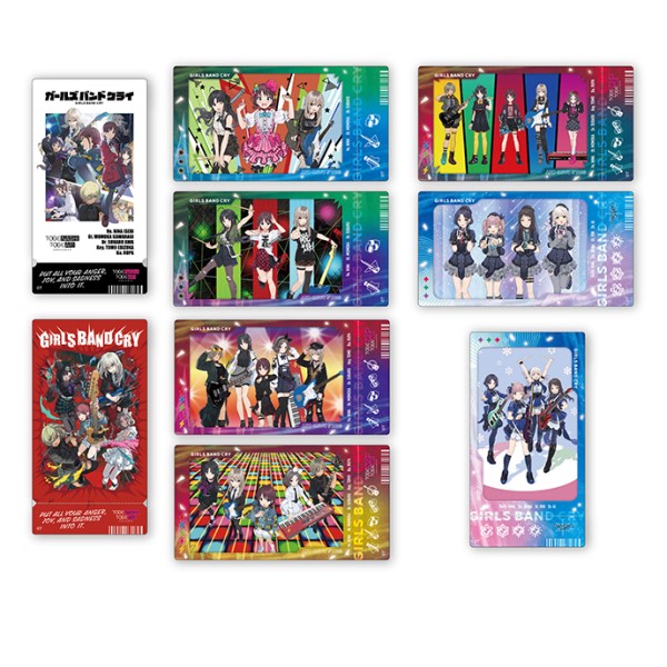 ガールズバンドクライ ビジュアルクリアチケット【1BOX 10パック入り
