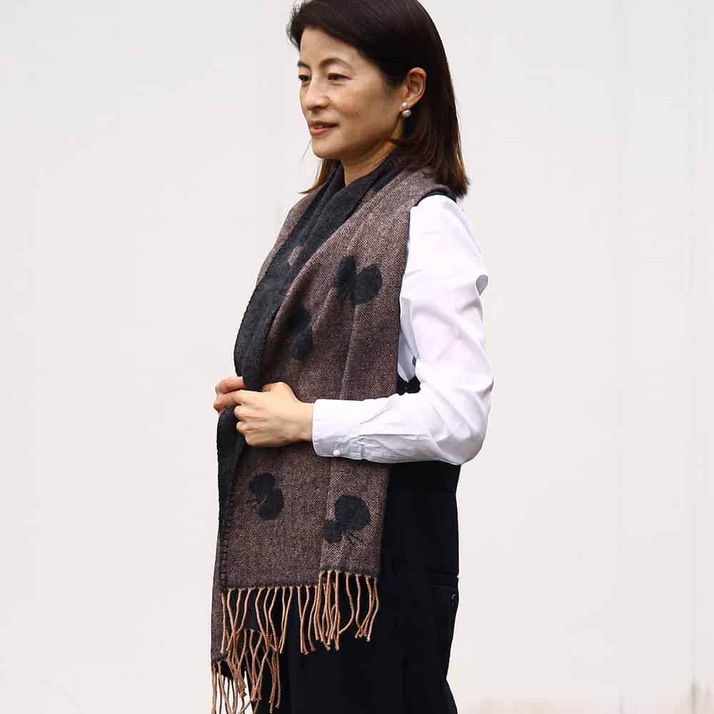 KLIPPAN/クリッパン カシミア混ウールロングマフラー CHOUCHO