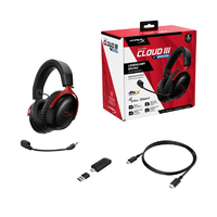 HyperX A59Z0AA HyperX Cloud III S ワイヤレスゲーミングヘッドセット