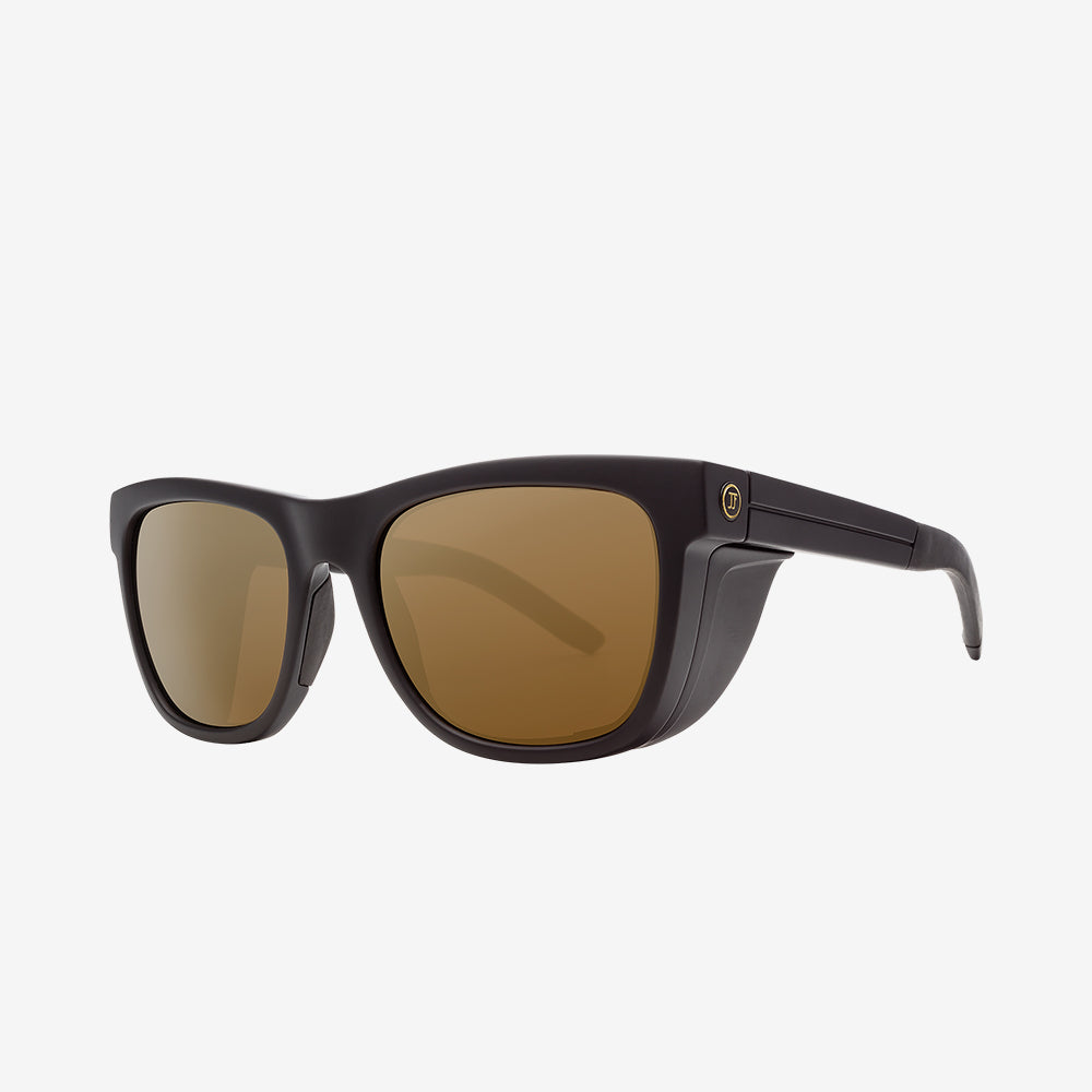 Electric 12 Sunglasses Matte Black Bronze Polarized Pro