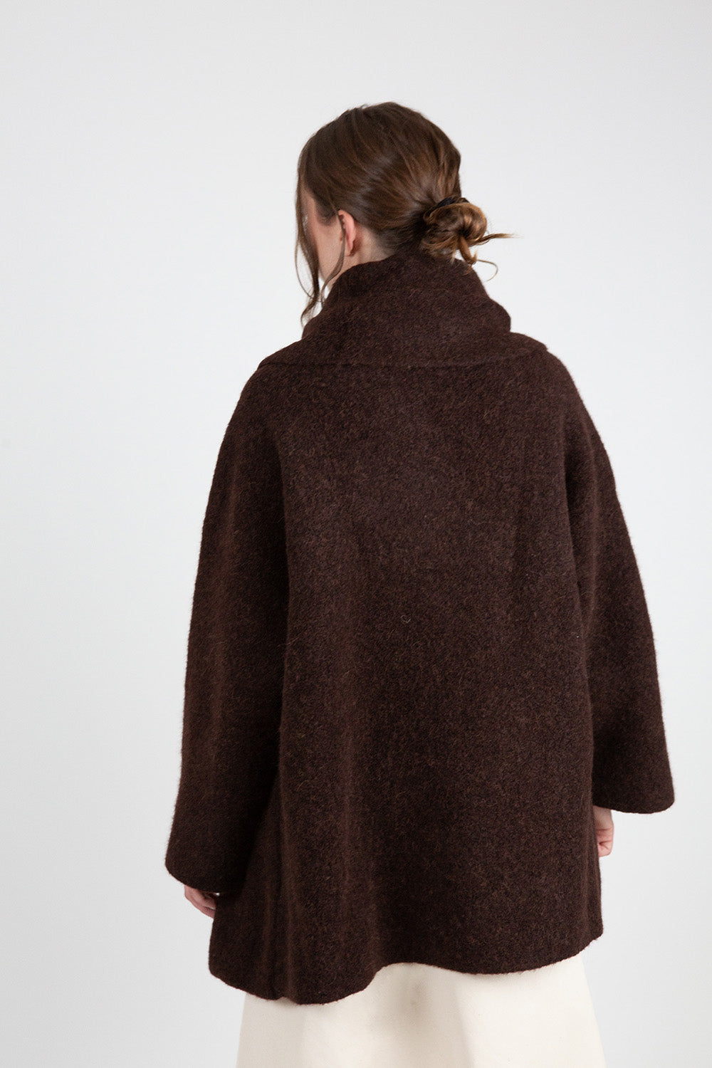 Lauren Manoogian Double Face Coat In Merlot