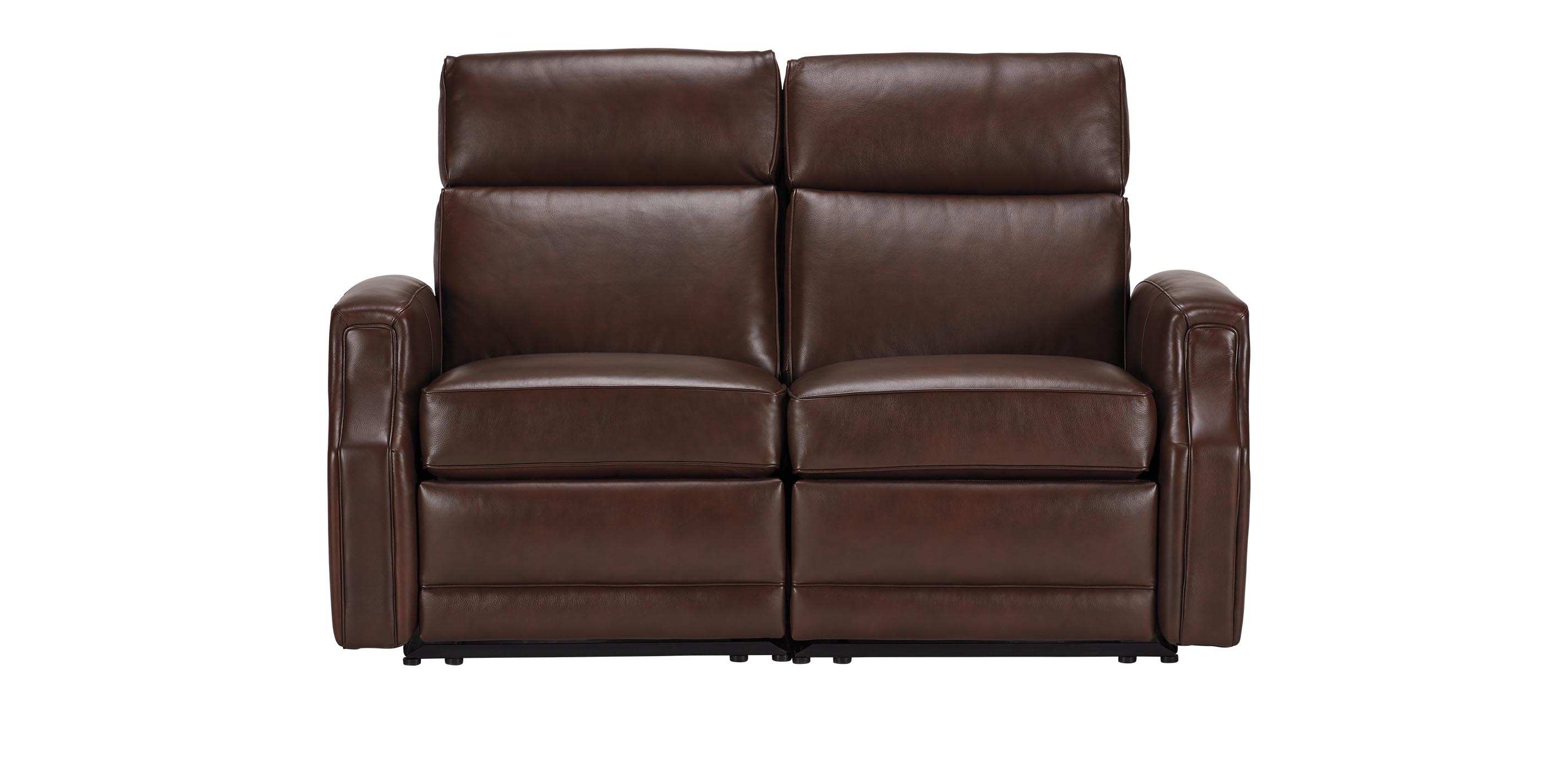 Conover Scoop-Arm Leather Wall Recliner Sofa | Ethan Allen