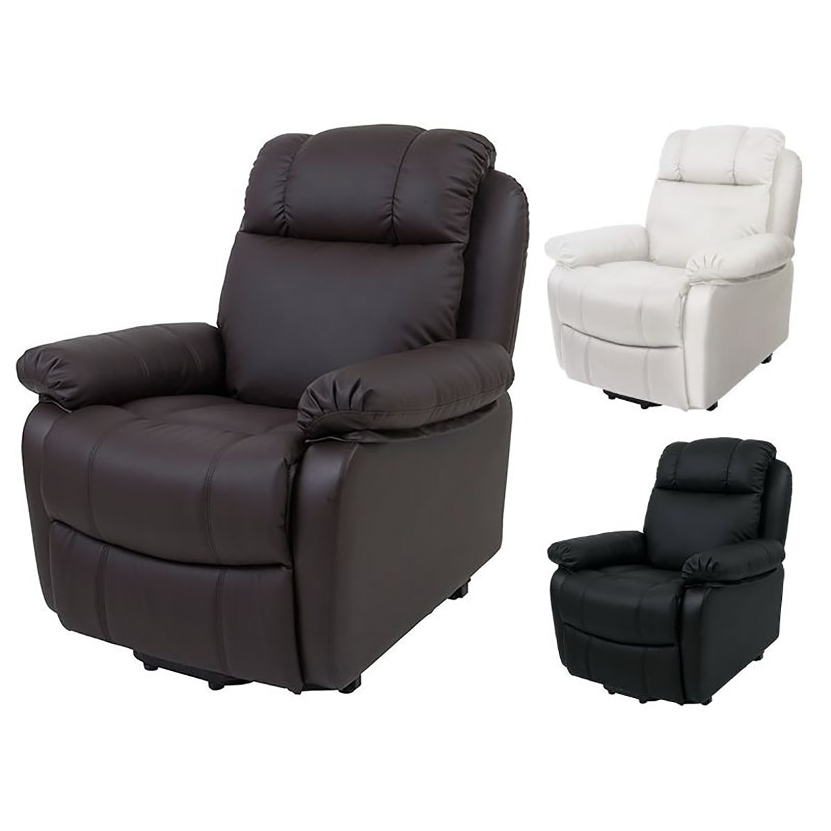 シフォンジュニア♡リクライニング 1人掛けソファ （自動）ホワイト