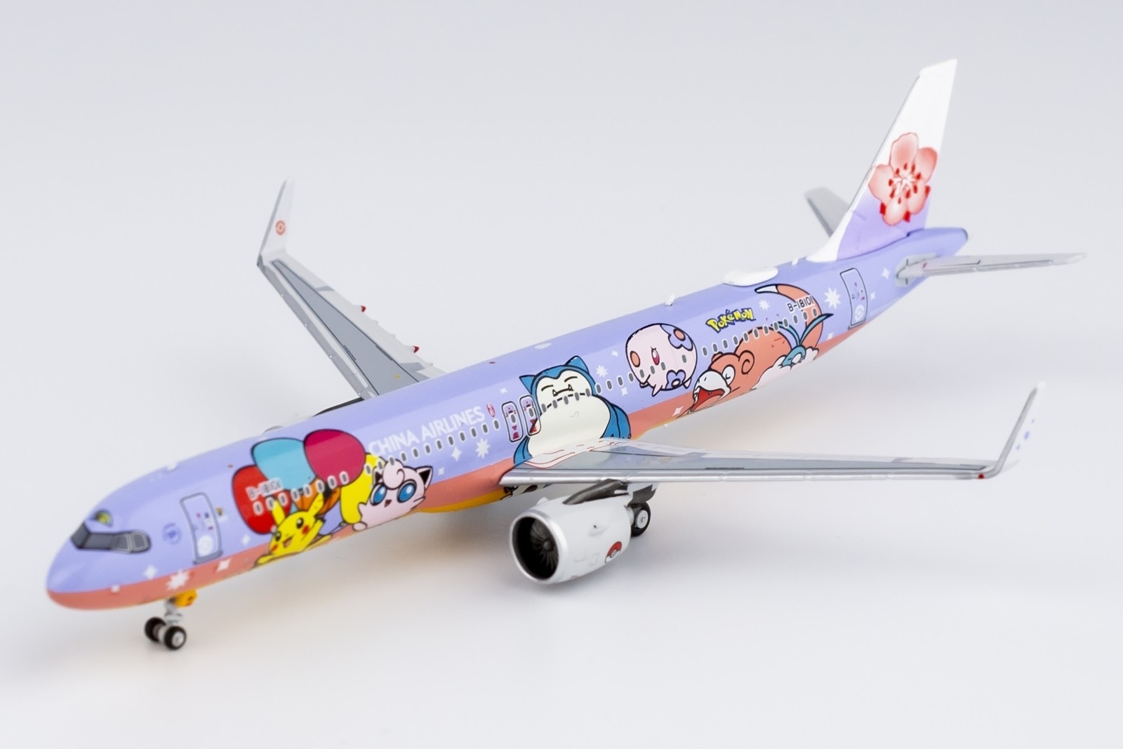 China Airlines Airbus A321neo B-18101 Pikachu Jet Livery Die-Cast