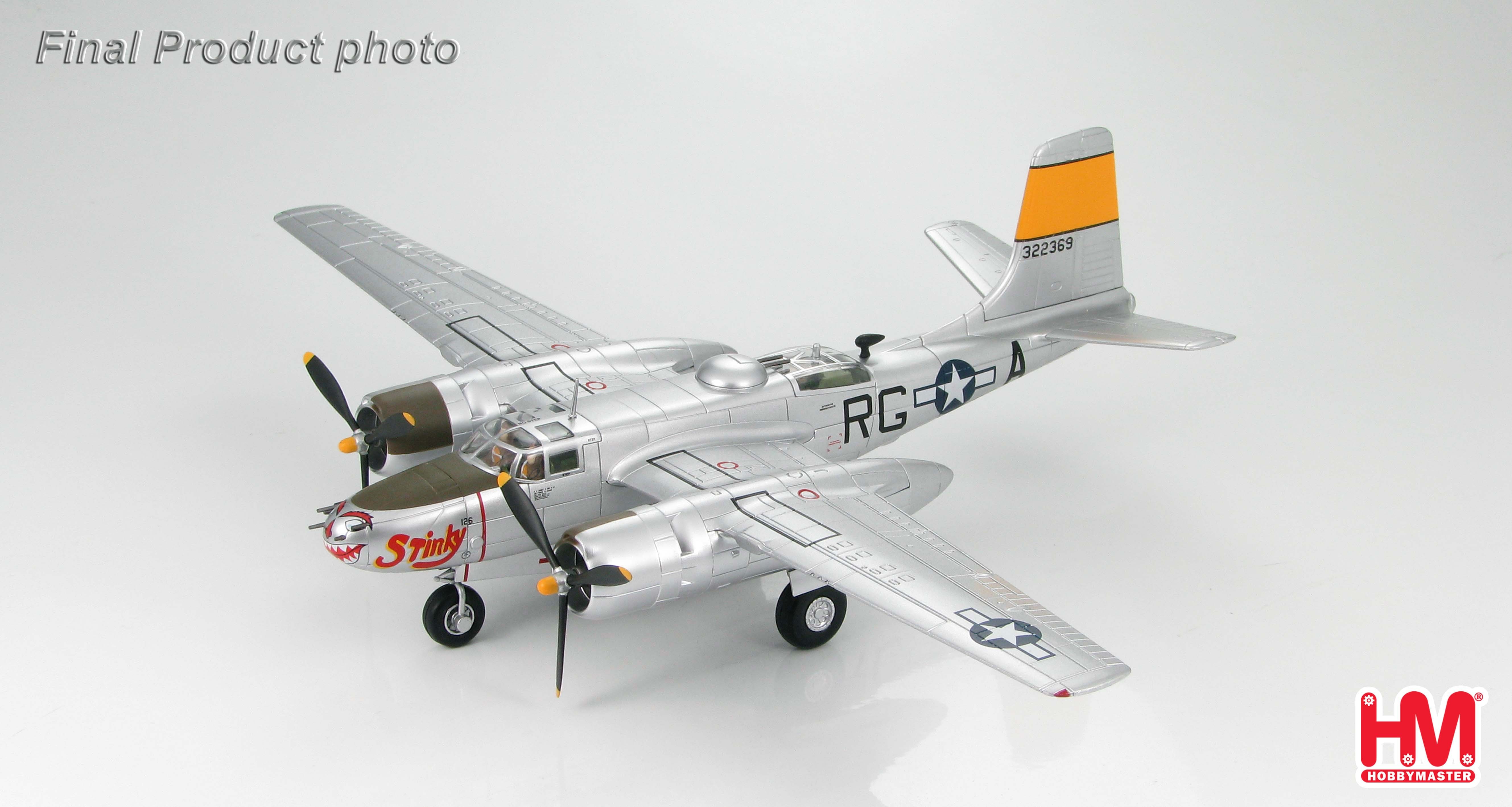 Hobby Master A-26B Invader diecast model ezToys - Diecast Models