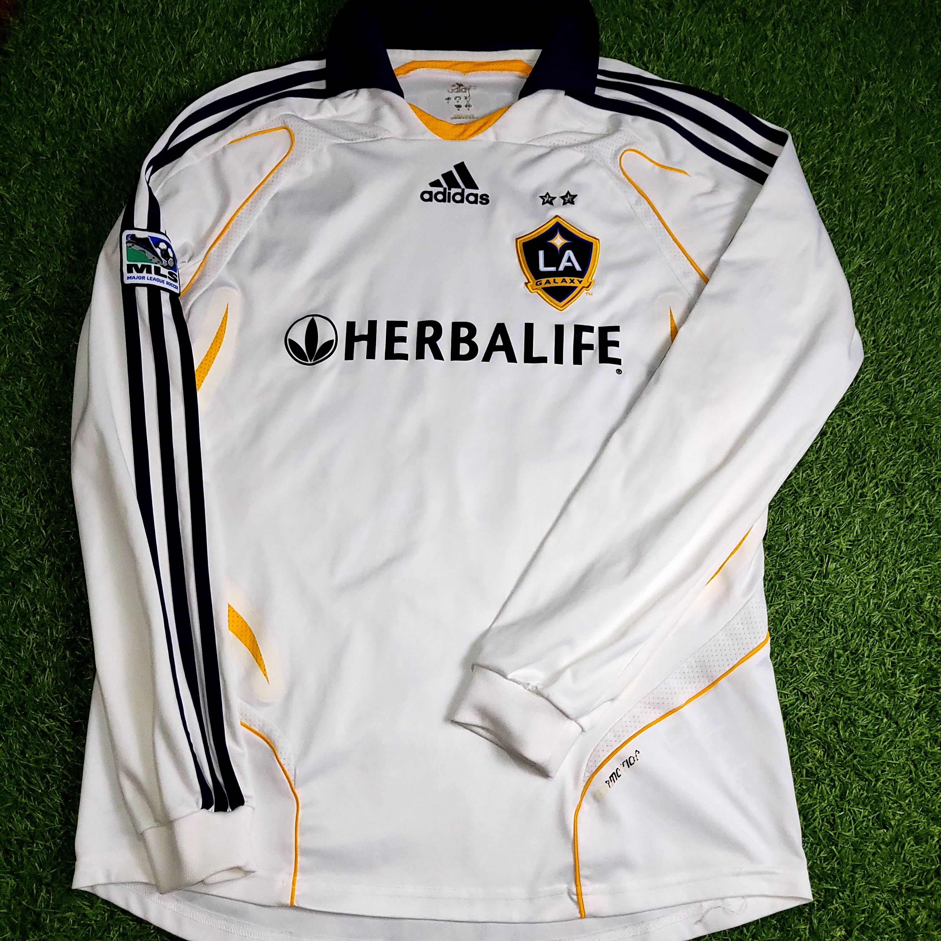Beckham LA Galaxy DEBUT Player Issue Long Sleeve 2007 2008 Soccer