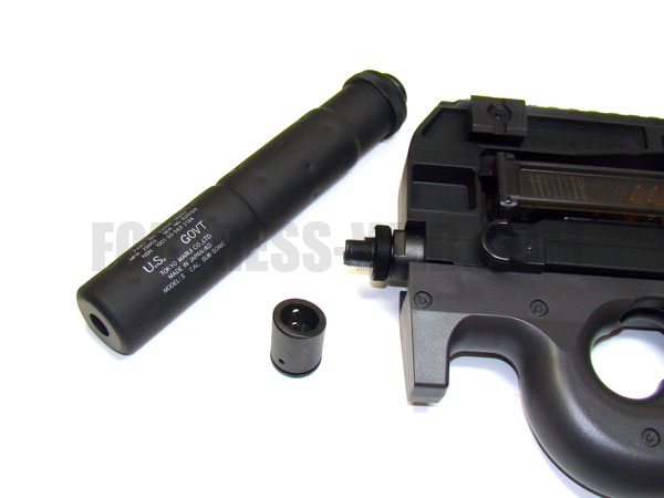 マルイ P90TR トリプルレイル サイレンサー ほぼ未使用 ASGK刻印有り P