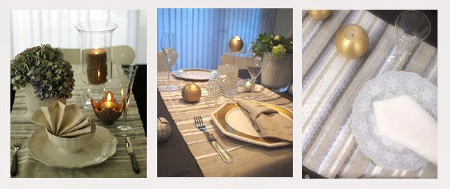 アレクサンドル チュルポー テーブルランナー SIXTINE ナチュラル