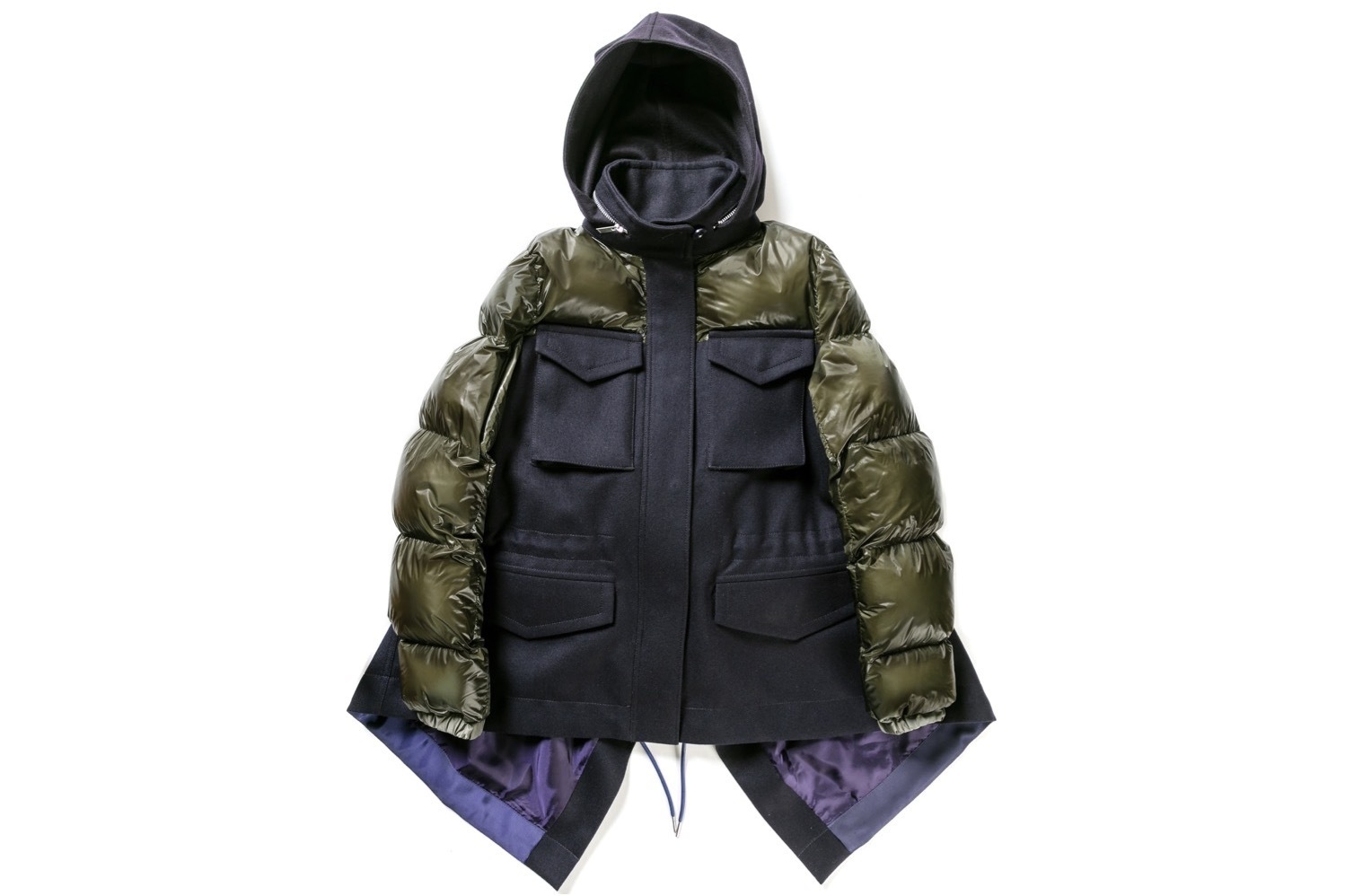 sacai“メルトン×パファー”ジャケット＆ポーターとのコラボバッグ