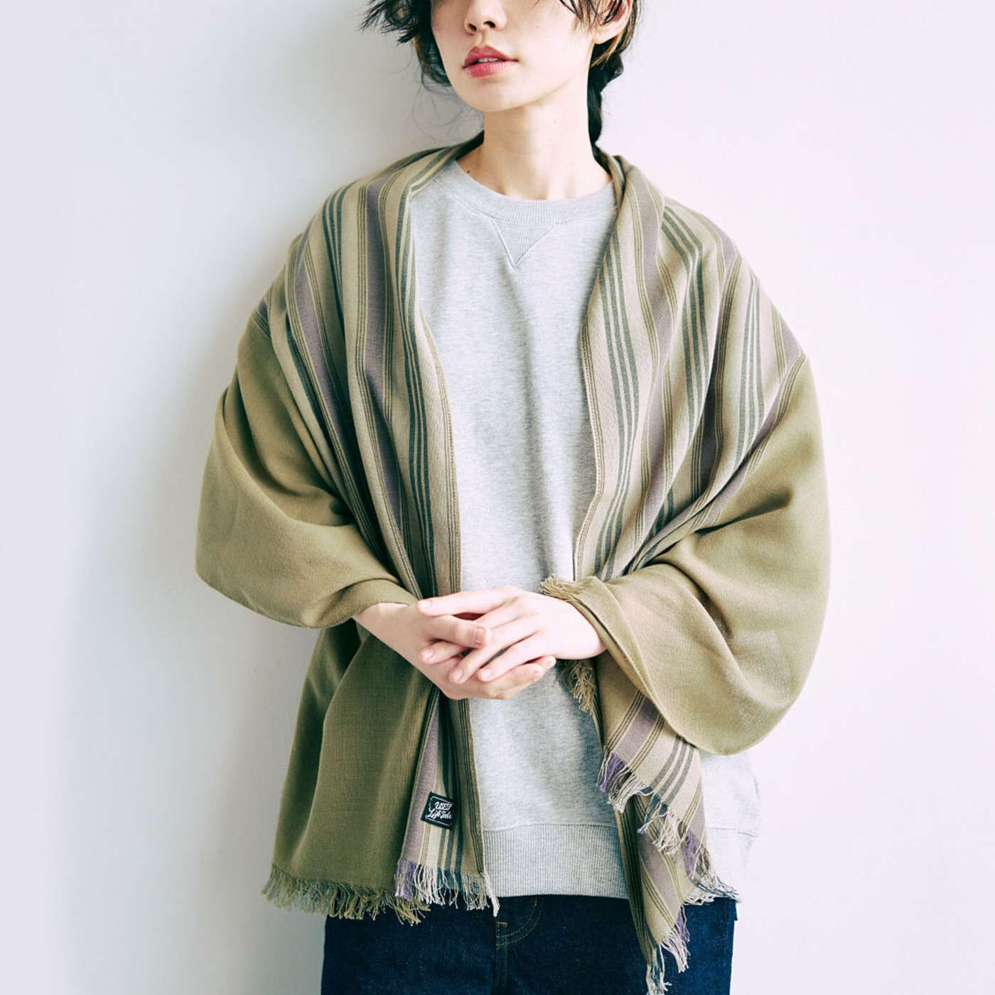 USEDo 古着屋さんで見つけた メンズシャツのような 2-WAY先染め