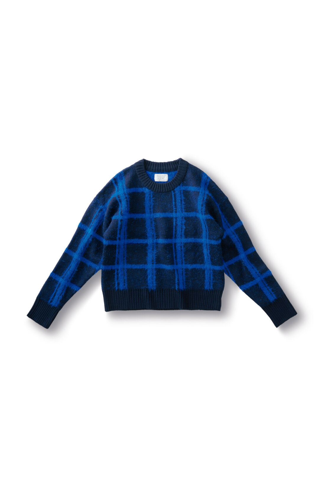 サニークラウズ チェックに恋したセーター〈レディース〉青｜Sunny
