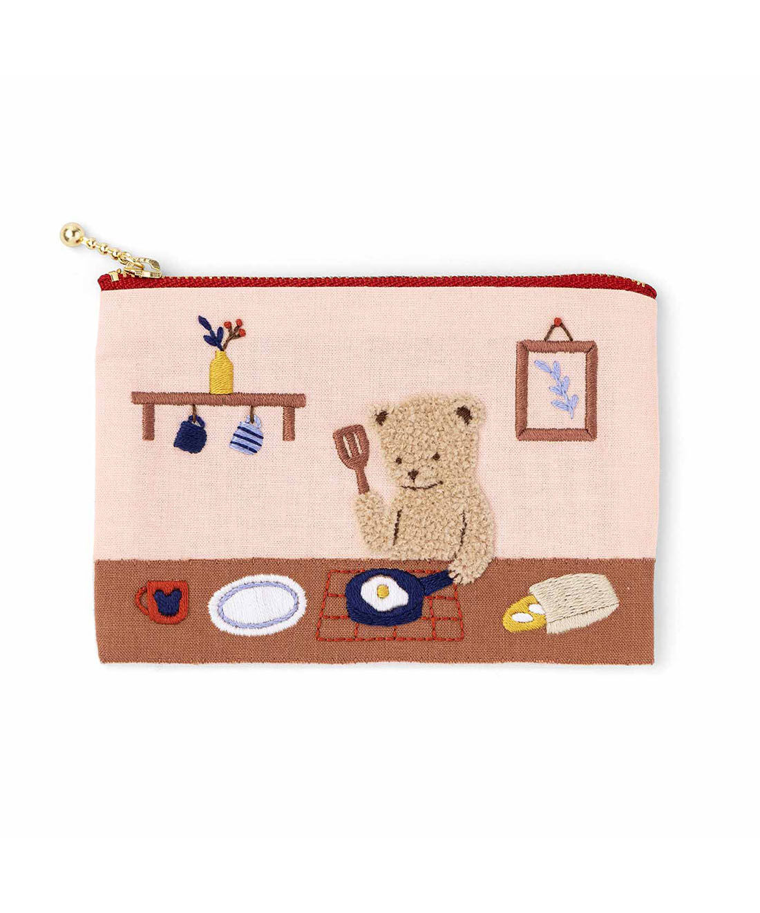 ふわふわの毛並みに癒やされる くまさん刺しゅうポーチの会｜Couturier