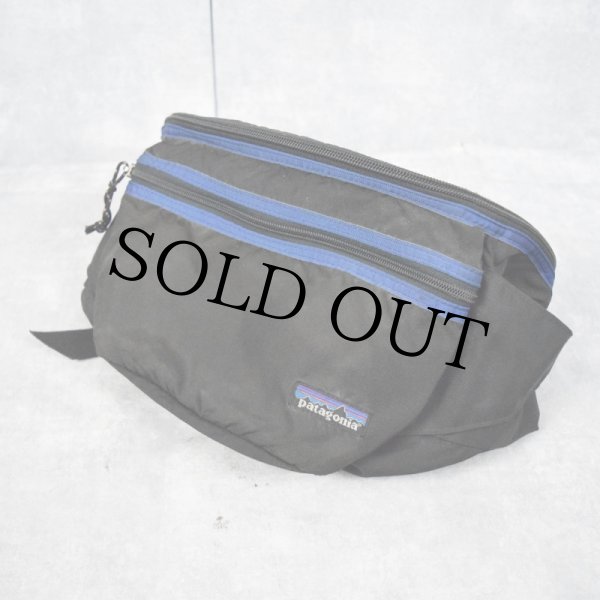 90年代 90s アメリカ製 パタゴニア アウトドア ウエストポーチ 鞄 黒