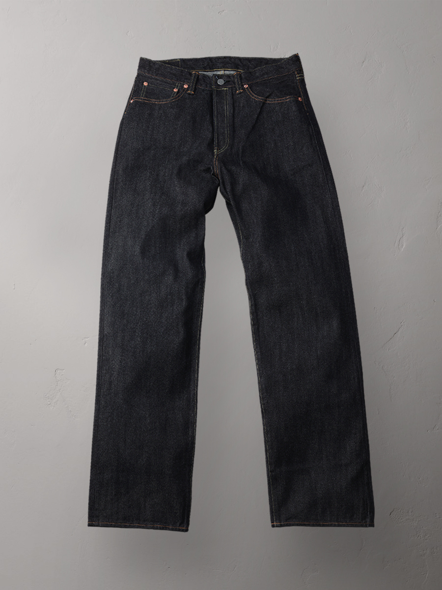 14.5oz 左綾ジンバブエコットン ワイドストレート ジーンズ FN-D111