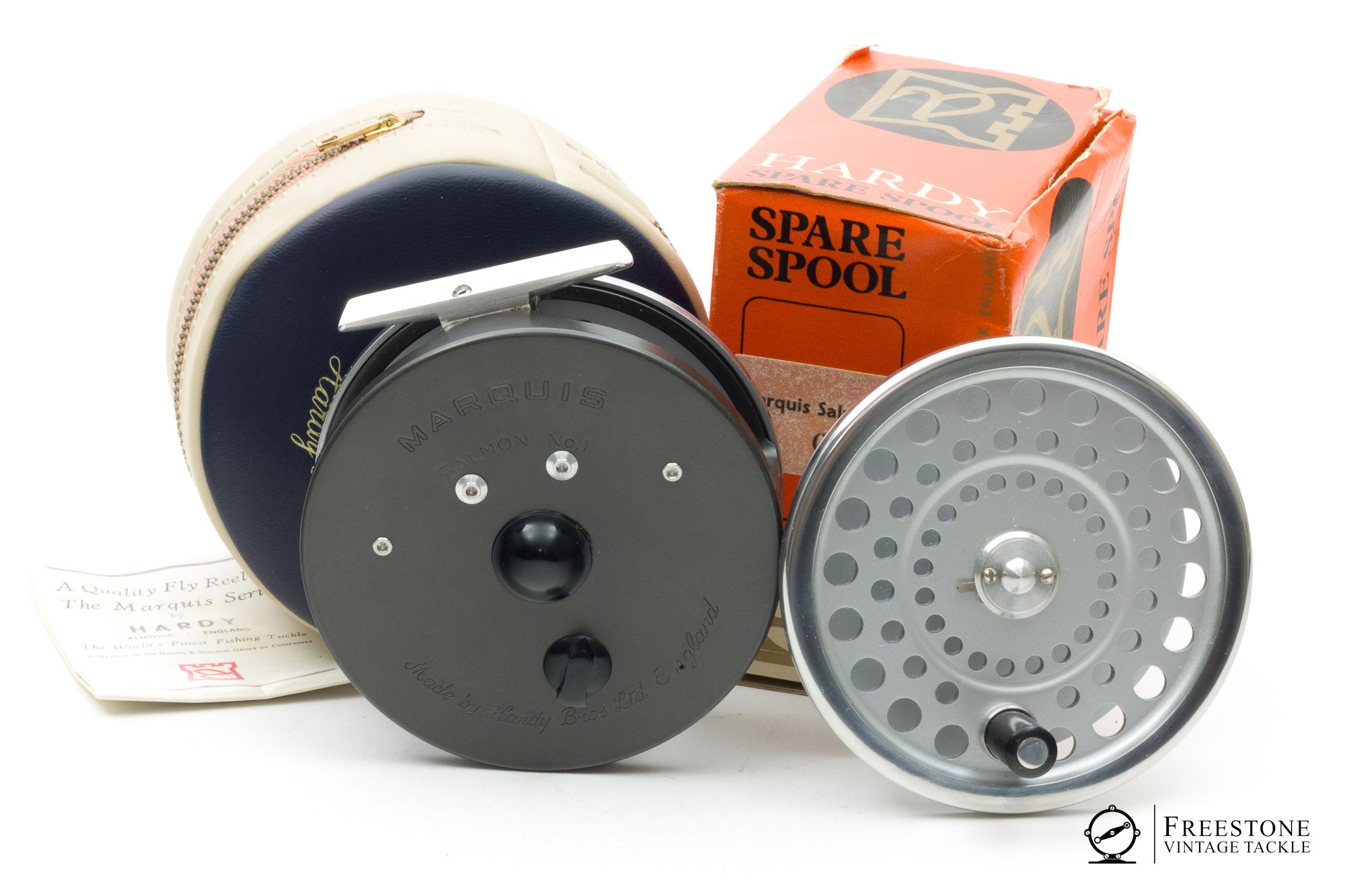 Hardy - Marquis Salmon No. 1 Fly Reel w/ Spare Spool - Freestone