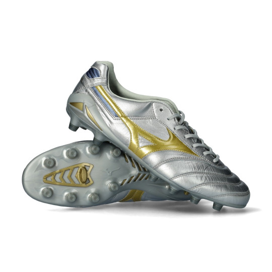 Football Boots Mizuno Morelia DNA Made In Japan FG Galaxy Silver