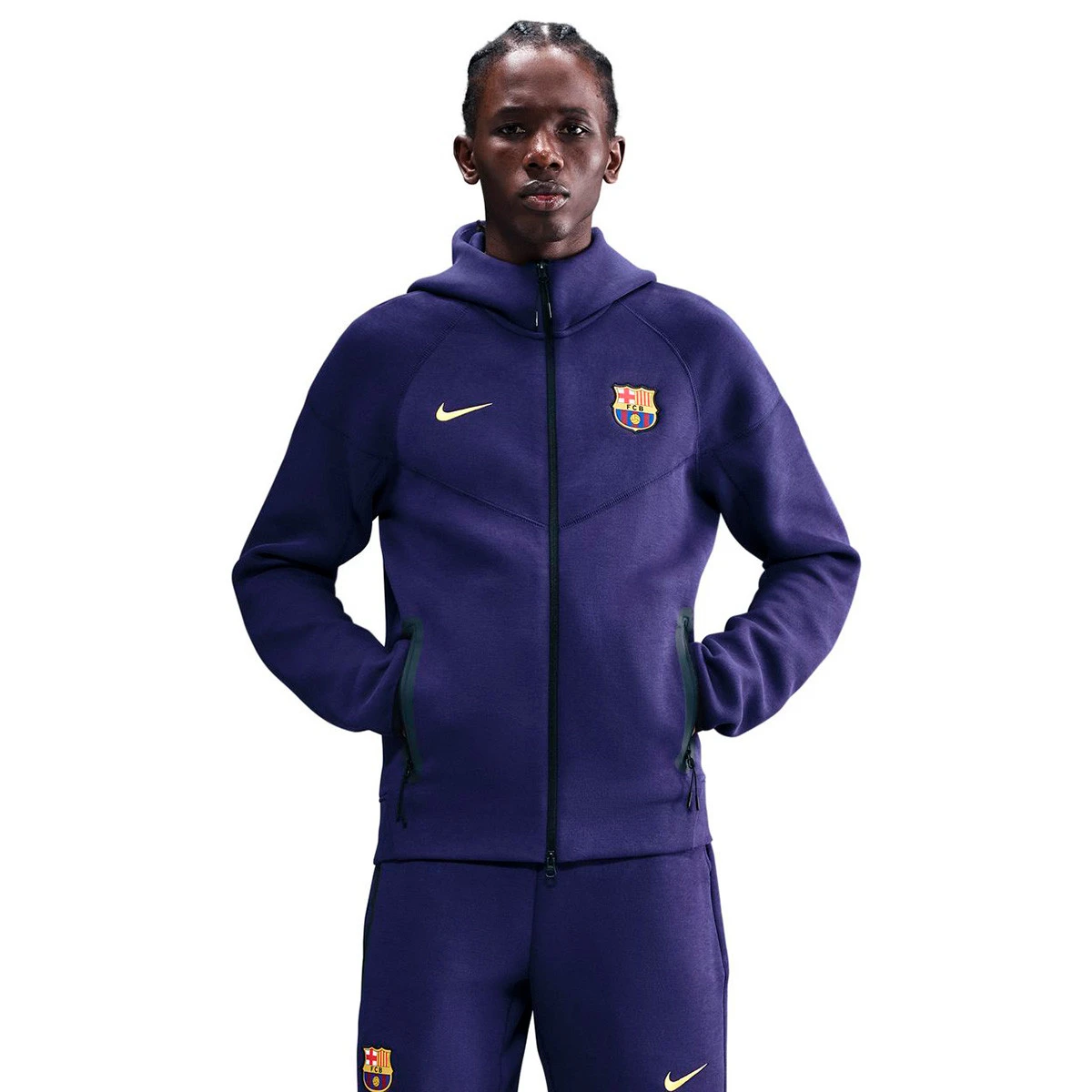 Jacket Nike Fc Barcelona 2025-2026 Fanswear Imperial Purple
