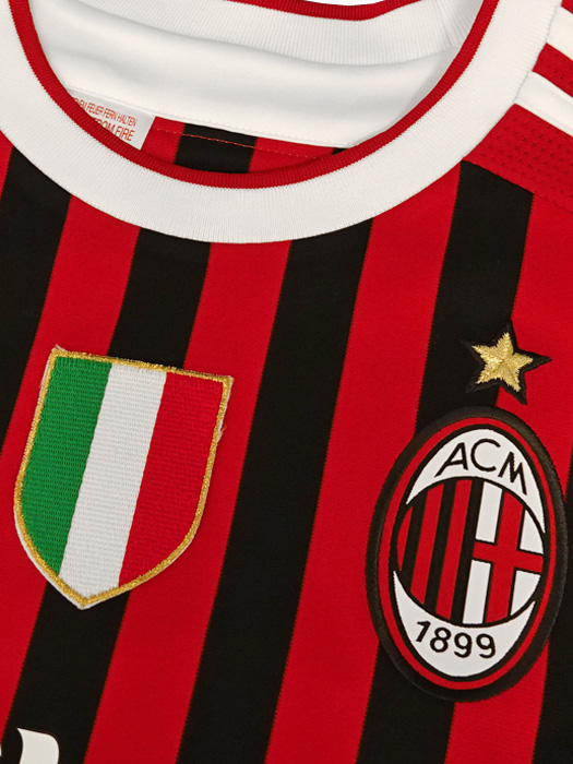 アディダス) adidas/11/12ACミラン/ホーム/半袖/スクデット付/ジュニア