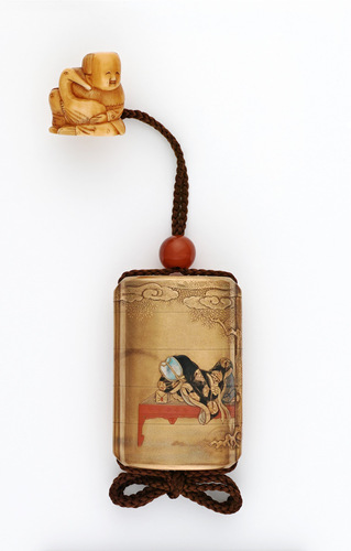 邯鄲蒔絵印籠 銘 古満休伯作（偽銘） | | 収蔵品詳細 | 作品を知る