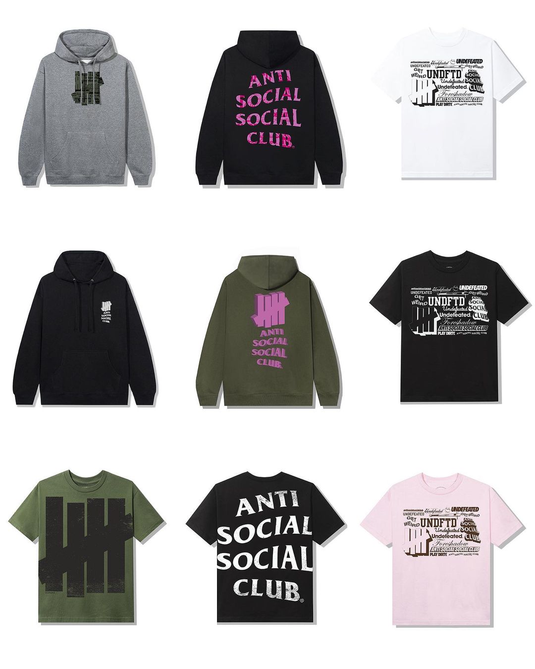 Anti Social Social Club × UNDEFEATED 最新コラボが日本時間 7/17 00