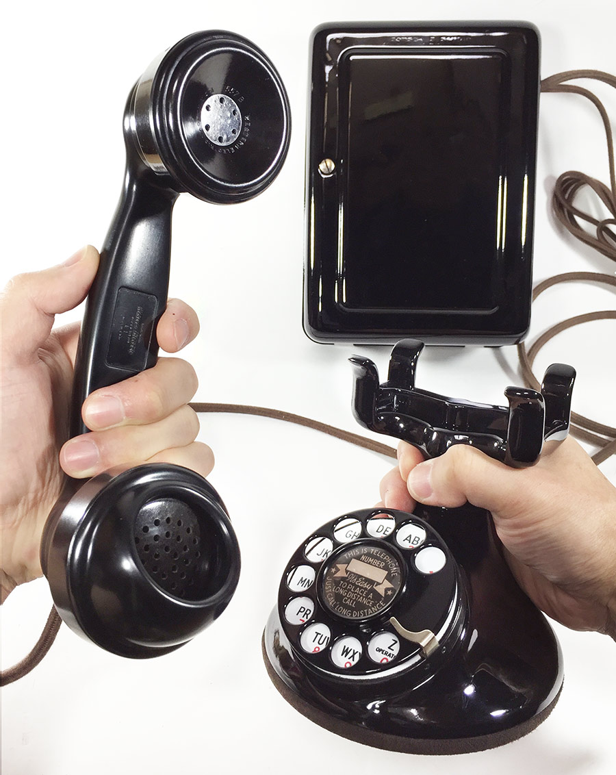 実働品 - 1920's 【Western Electric】Telephone with Ringer Box